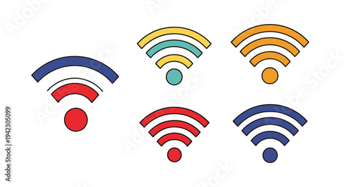 WiFi Line art vector creative modern