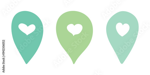 Set of hand drawn map pin Map marker pointer sign GPS and mapping tools Location pin symbol Pinpoint clipart in doodle style Single element for web, design