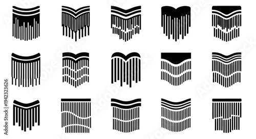 Geometric Patterns, Abstract Backgrounds, Black and White Textures, 20 Unique Designs