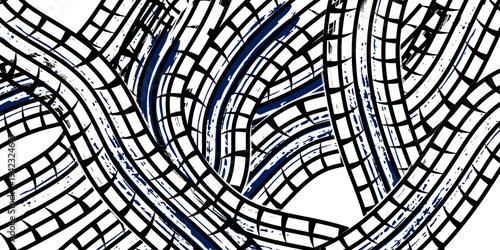 Grunge tire track, wheel braking marks. White truck, car or motorcycle tread pattern silhouette. Auto race, motorsport, speed racing design element. Vector illustration