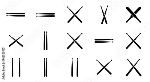 Mathematical Symbols, Vector Icons, Black Mathematical Signs, 16 Educational Symbols