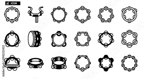 Gear icons, mechanical symbols, gearwheel illustrations, 20 black and white vector graphics