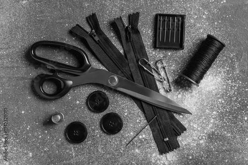 Different tailor's supplies...