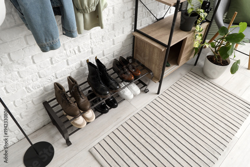 Interior of modern hallway ...