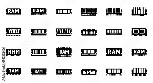 Collection of Diagnostic and Injury Icons representing medical imaging and skeletal health