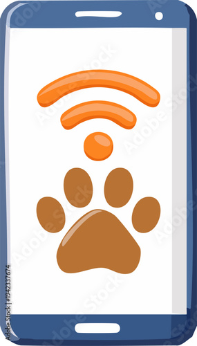 Advanced Smartphone Dog Training Vector