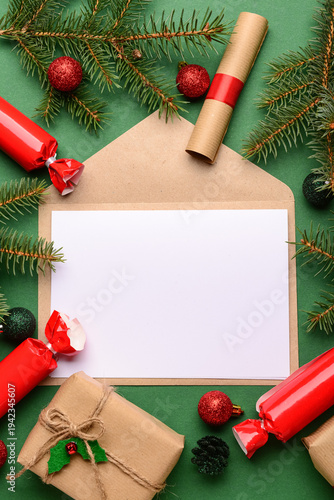 Blank paper with envelope, ...