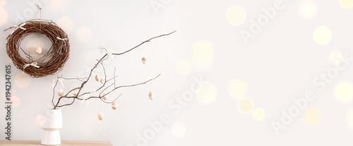 Vase with tree branches, Ea...