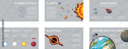 Space Objects Science Infographics