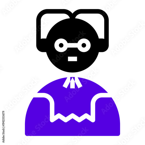 judical officer icon two tone color
