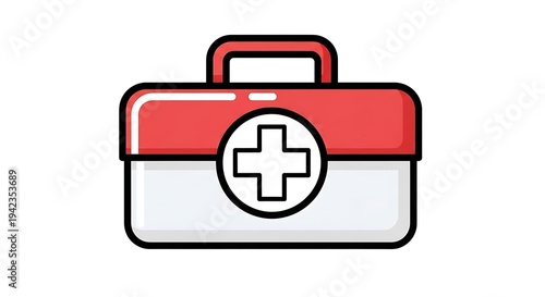 Free Download Red First Aid Kit Icon Illustration. - GFXLoad