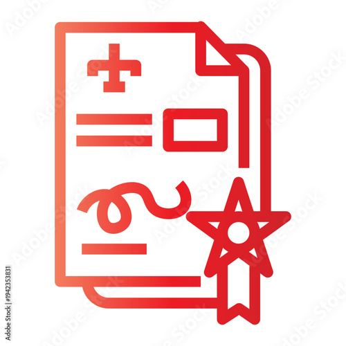 star law document gradient icon