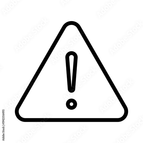 Exclamation mark inside a triangle symbol representing a security warning or threat detection notification