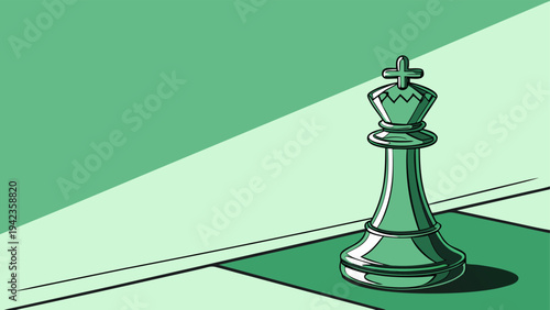 Organizational innovation strategy concept using colorful chess pieces representing leadership, differentiation, and business planning.