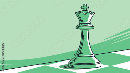 Innovation and leadership strategy visualized with colorful chess pieces symbolizing business planning and differentiation.