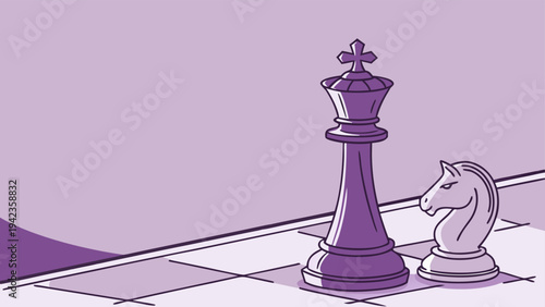 Creative business leadership illustrated with colored chess pieces highlighting innovation, strategy development, and competitive thinking.