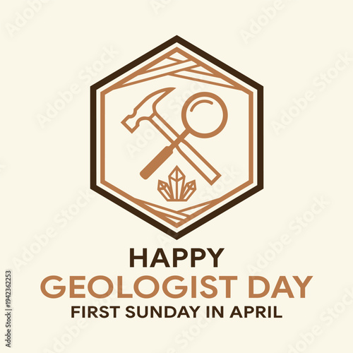 Happy Geologist Day Celebration Graphic