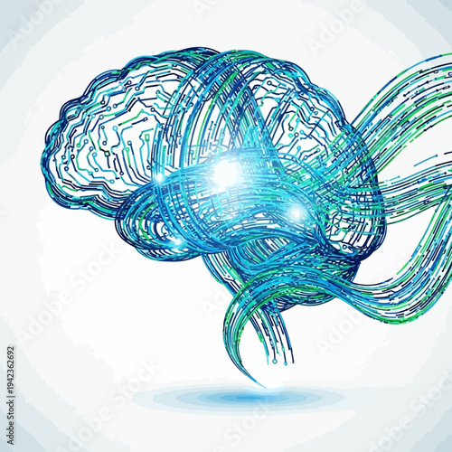 Brain Network Emulating Data Processing in Digital Innovation