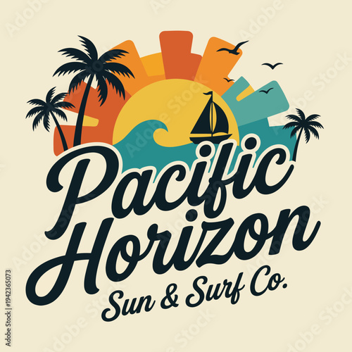 A picturesque seaside scene with a sailboat gliding over serene waves at sunset, depicting the joy of summer, freedom, and adventure in a tropical paradise.