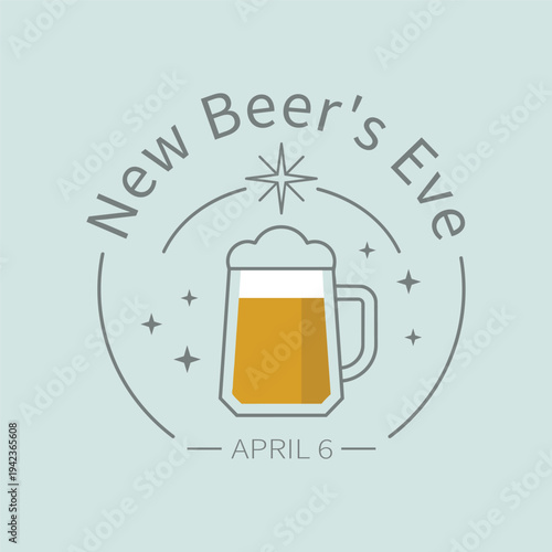 New Beers Eve April Sixth Celebration Logo
