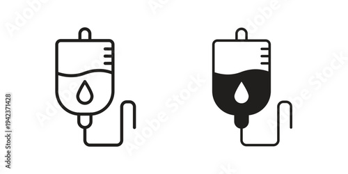 Blood transfusion icon for web and mobile app. Vector icons