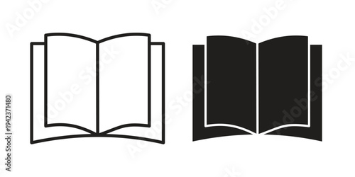 Book icon for web and mobile app. Vector icons