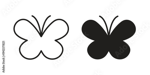 Butterfly icon for web and mobile app. Vector icons