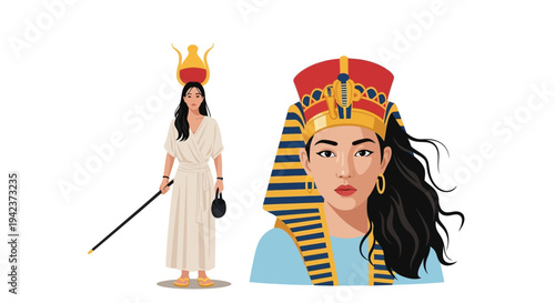 Ancient Egyptian Queen and Woman, Historical Figures, Egyptian Culture