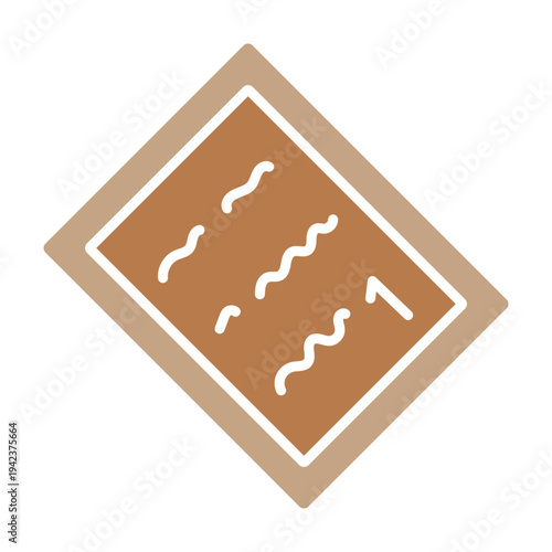 Sweet Dessert Icons Collection – Donut, Cookie, Cake, Ice Cream, Minimalist Dessert and Bakery Icon Set in Brown Flat Style