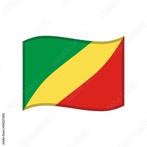 Free Download Waving Flag of the Republic of the Congo – Official National Flag Vector Illustration 🇨🇬 - GFXLoad