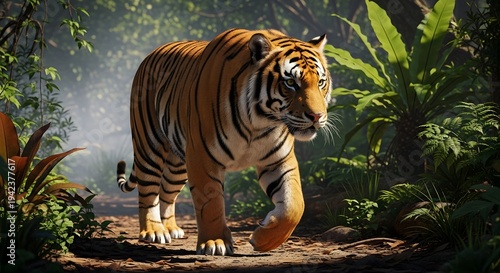 tiger on the rock