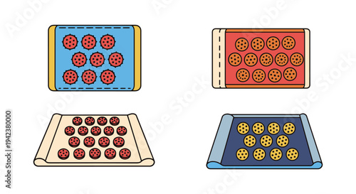 Acupressure Mat Line art clean vivid abstract illustration