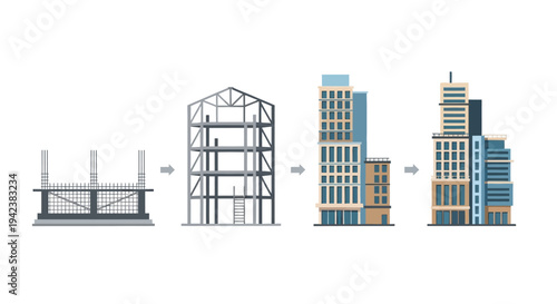 Building Construction Stages: Foundation, Framework, to Modern Skyscraper