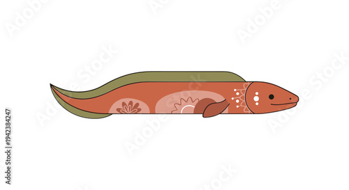 Colorful illustration of a fish.