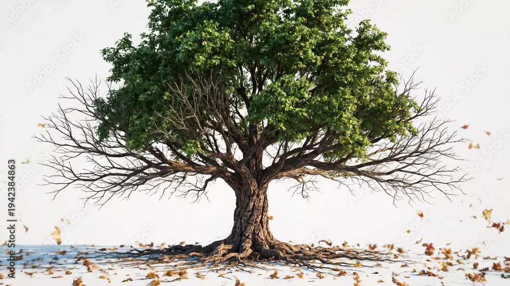Animated Time Lapse of a Tree Growing and Changing Through the Seasons ...
