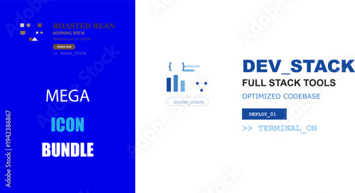 Dynamic abstract background showcasing technology development, coffee branding, and marketing for innovative digital business solutions.