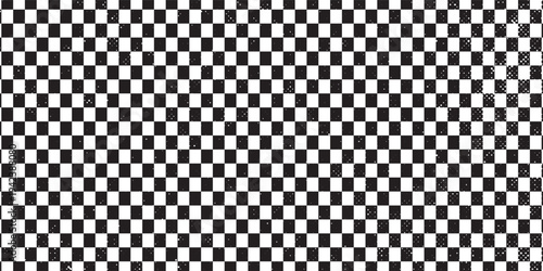 Shabby checkered grunge background. Black white pattern. Trash distressed wall texture.