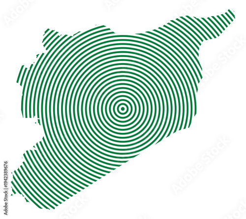 Red Circle Lines United Arab Emirates Map Asian Country