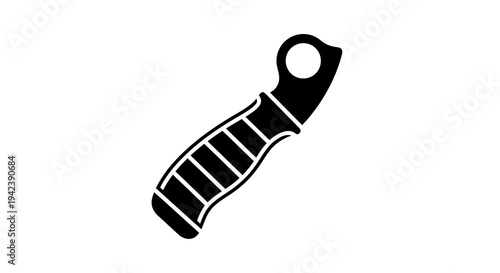 A black and white image of a pocket knife