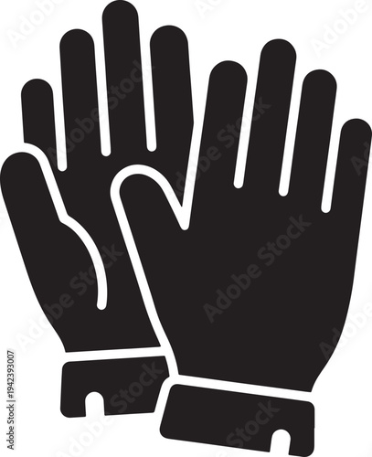 Pair of gloves for protection and safety on hands