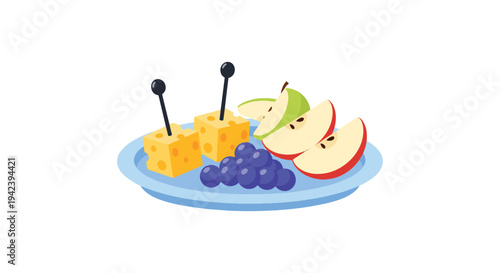 Cheese Platter Line art vector clean elegant abstract illustration