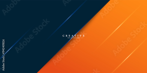 Modern orange and black versus abstract background with light effects. Can be used for flyer, E sports, and anymore. Eps10 Vector