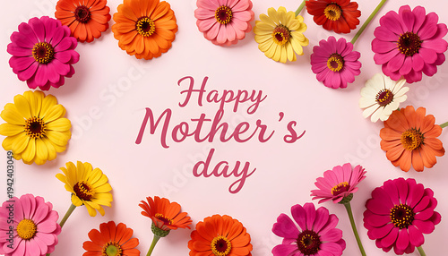 Wallpaper Mural Happy Mother’s Day Floral Circle Design
 Torontodigital.ca