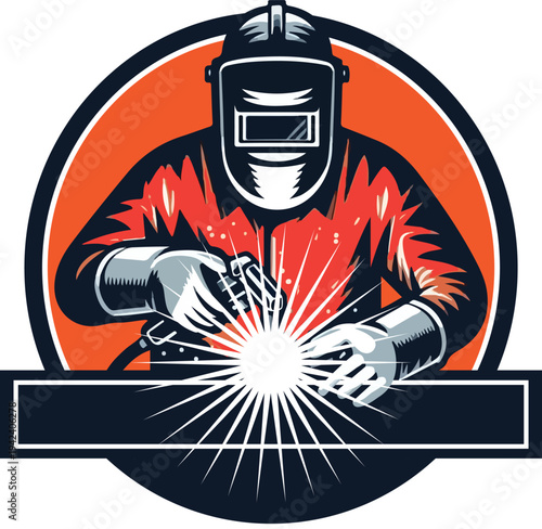 Professional Industrial Metal Welder Logo