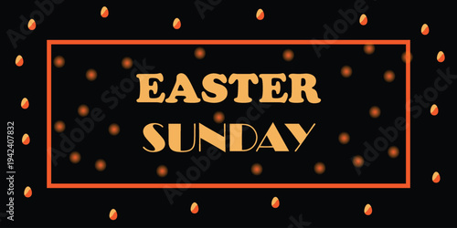 Easter sunday celebration with candles