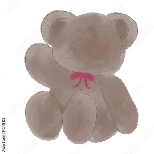 teddy bear on white background