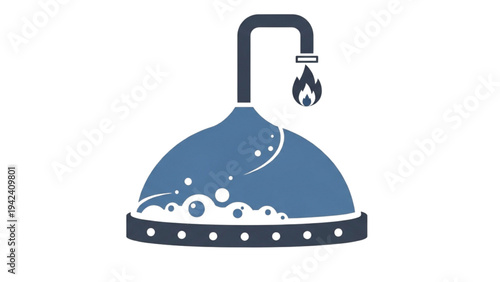 Waste to Energy Icon Set: Biogas Digester, Compost Bin, Recycling Lightning Bolt and Waste Incinerator, Renewable Bioenergy Vector Line Art Graphics