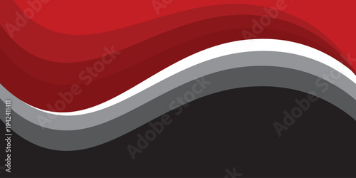 Photography Vector red line background curve element with white space for text and message d