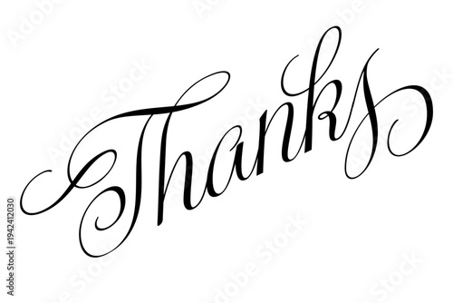 Thanks - Thanks message for card, presentation, business. Expressing gratitude, acknowledgment and appreciation
