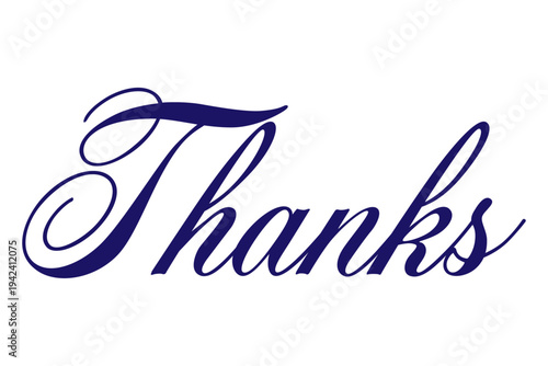 Thanks - Thanks message for card, presentation, business. Expressing gratitude, acknowledgment and appreciation
